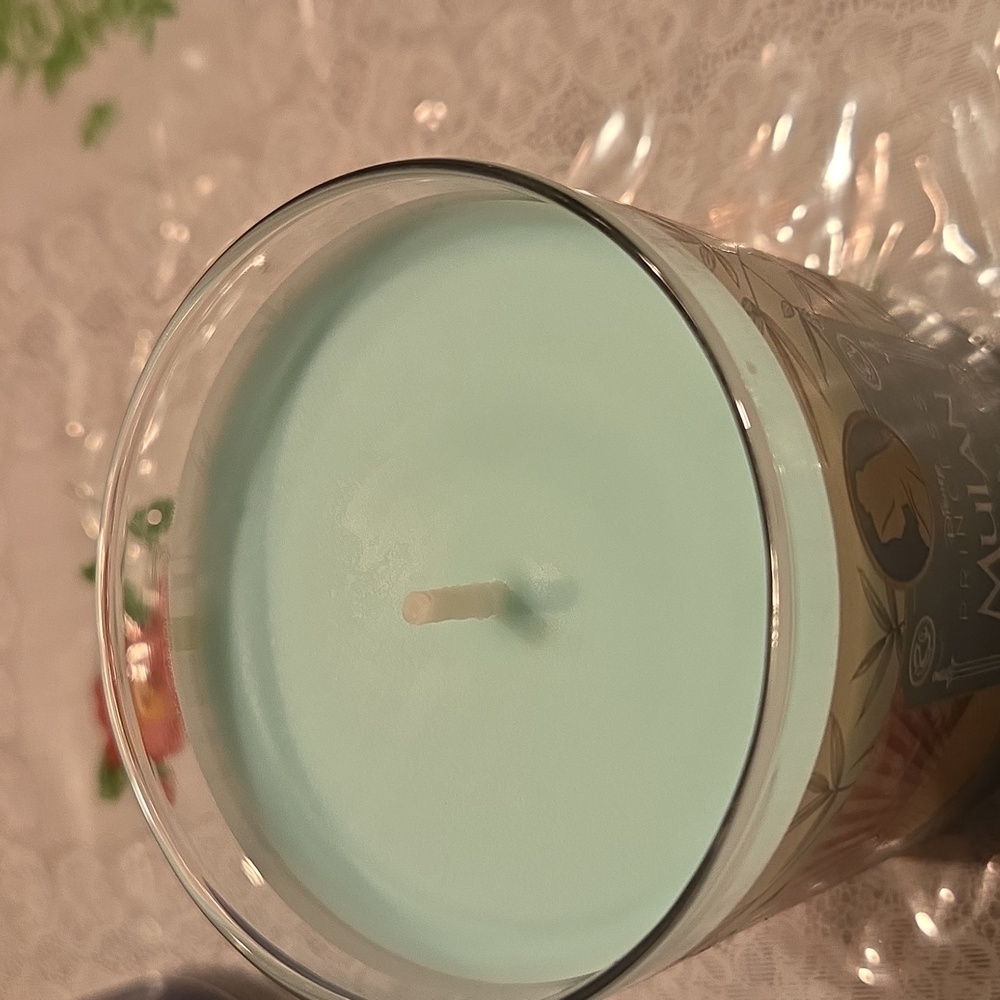 Nwt Disney Princess Mulan Bath & Body Works Scented Candle - Teal & Gold - Picture 2 of 3